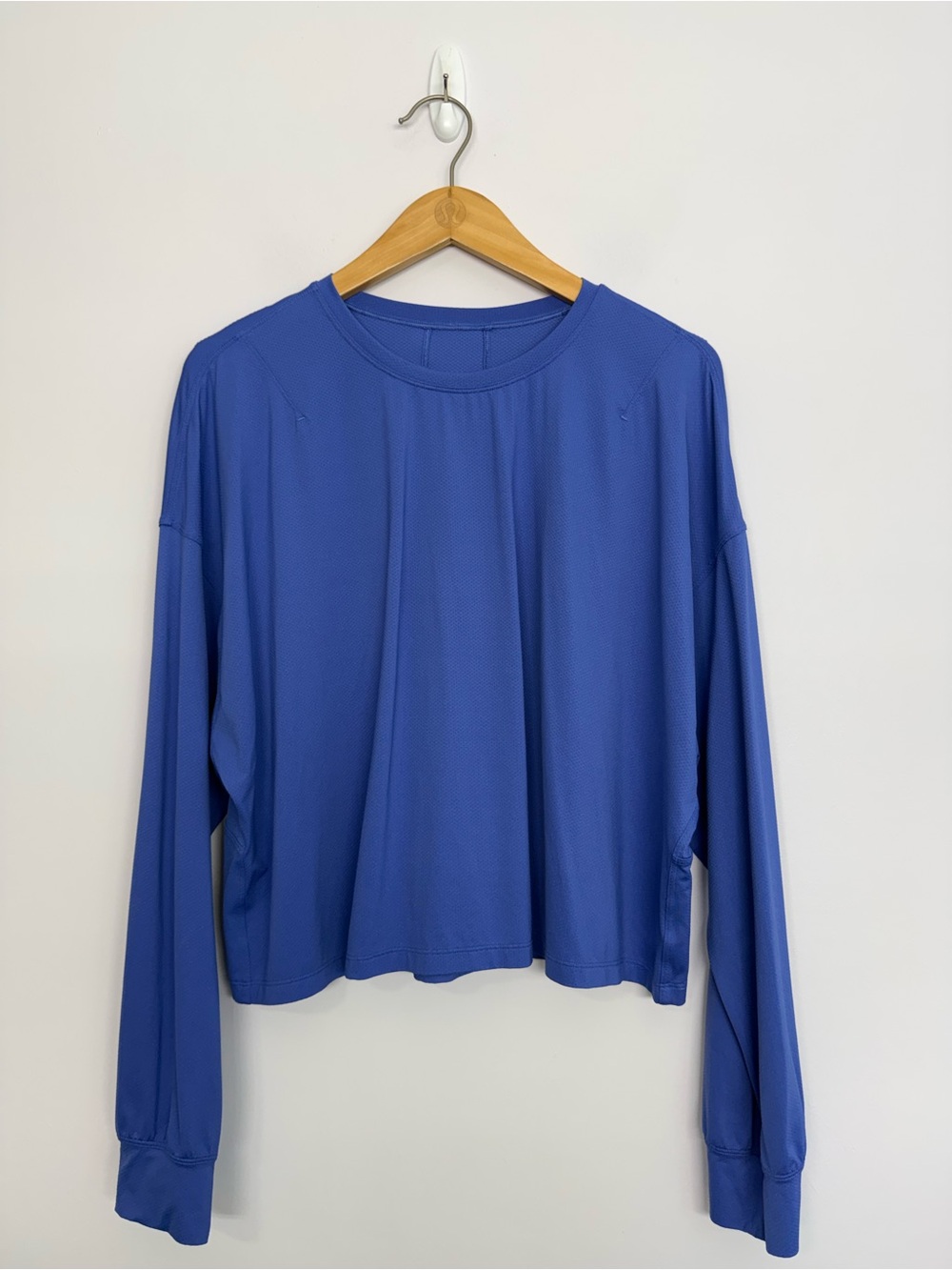 Lululemon Abrasion-Resistant Training Long-Sleeve Wild Indigo Sz 16? 27” PTP